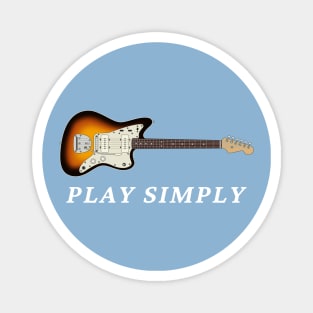 Play Simply Offset Style Electric Guitar Sunburst Color Magnet